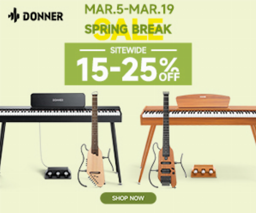 Discount code for Donner Spring Break at Donner Music