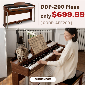 Discount code for DDP-200 Wooden Piano AFF Offer at Donner Technology