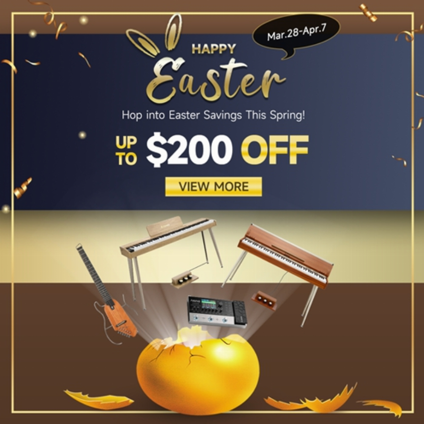 Discount code for Easter Sale DDP-80 Piano Only 527 99 at Donner Technology