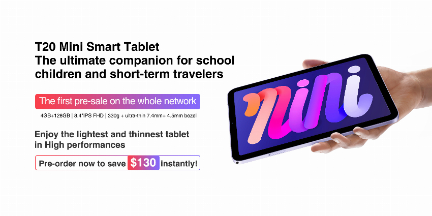 Discount code for Doogee Smart Tablet T20 MINI 130 OFF at DOOGEE HOLDINGS LIMITED