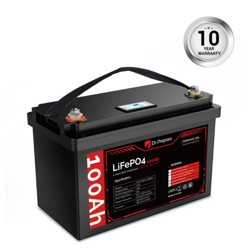 Discount code for 21% discount for 100Ah LiFePO4 Lithium Deep Cycle Battery at Dr Prepare