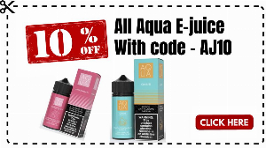 Discount code for 10% discount AQUA EJUICE at Ejuice Connect