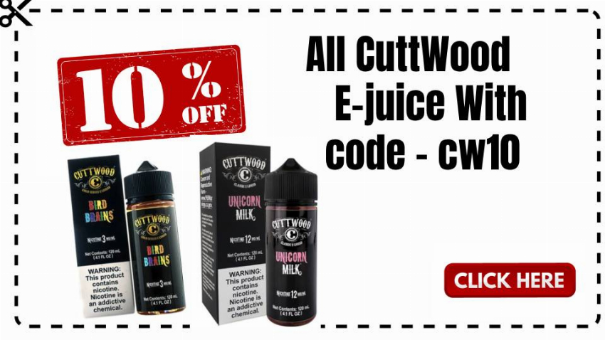 Discount code for 10% discount cuttwood ejuice at Ejuice Connect