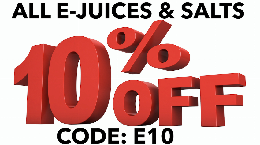Discount code for 10% discount EJUICES at Ejuice Connect
