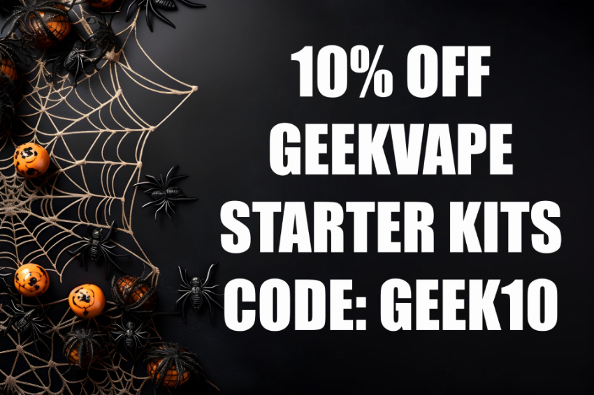 Discount code for 10% discount GEEKVAPE KITS at Ejuice Connect