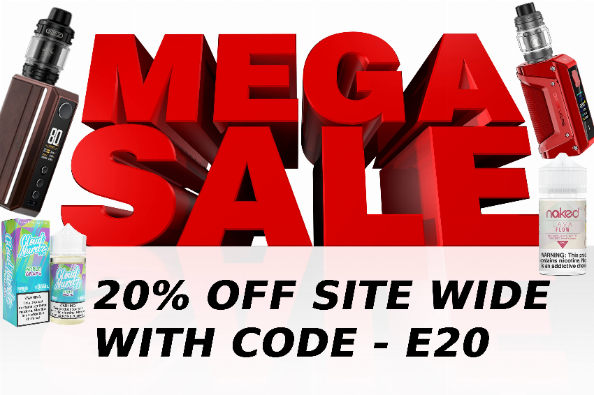 Discount code for 20% discount SITEWIDE at Ejuice Connect