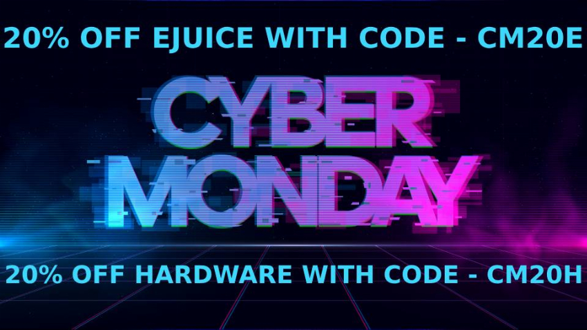 Discount code for CYBER MONDAY 20% discount HARDWARE at Ejuice Connect