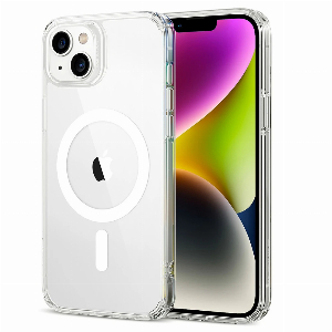 Discount code for Only 3 8 for iPhone 14 Plus Krystec Clear Case HaloLock at ESR
