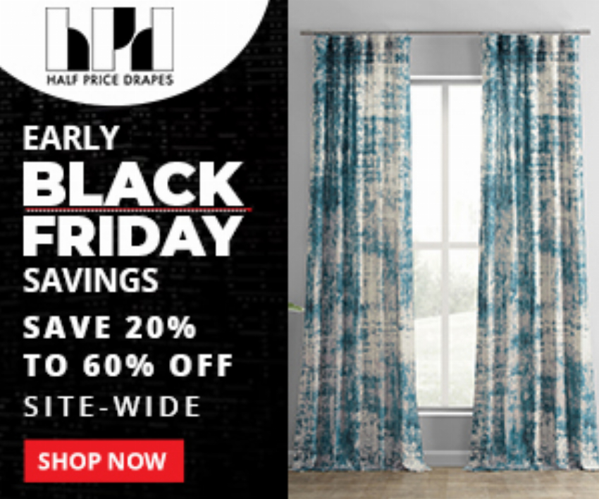 Discount code for Early Black Friday Savings at Exclusive Fabrics Furnishings HPD