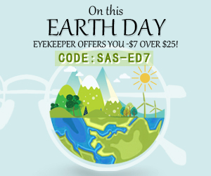 Discount code for Earth Day Sale Save the Planet and Your Wallet at eyekepper global inc