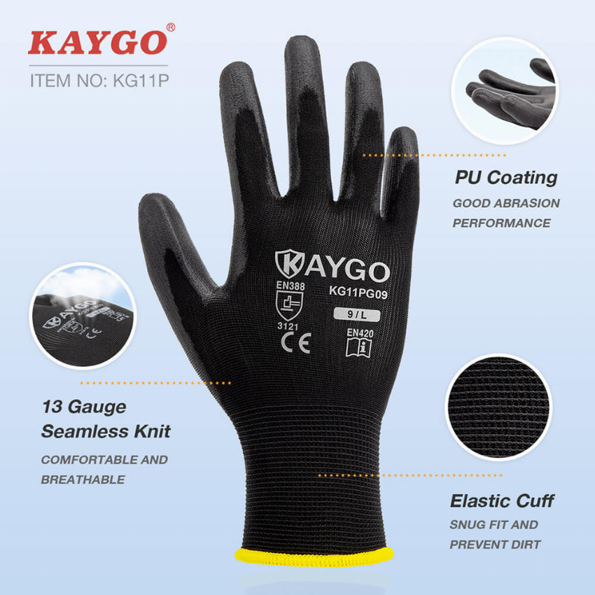Discount code for Get 40% discount KAYGO KG11P PU Coated Work Gloves at HONGKONG HMC TRADING CO LIMITED