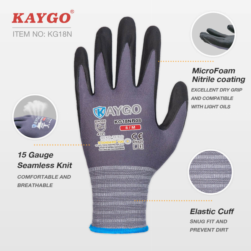 Discount code for Save 10% on Nitrile Coated Work Gloves Free Shipping at HONGKONG HMC TRADING CO LIMITED