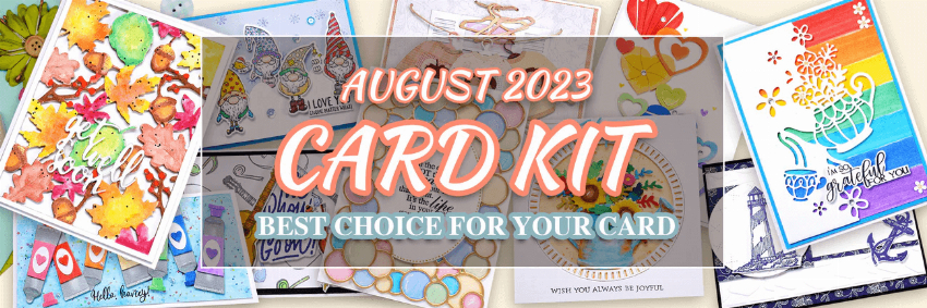 Discount code for 2023 August Card Kit 13% discount Over 59 at Inlovearts