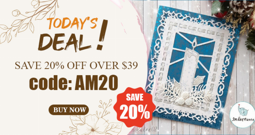 Discount code for Amazing ideas for the holiday cards All 20% discount at Inlovearts