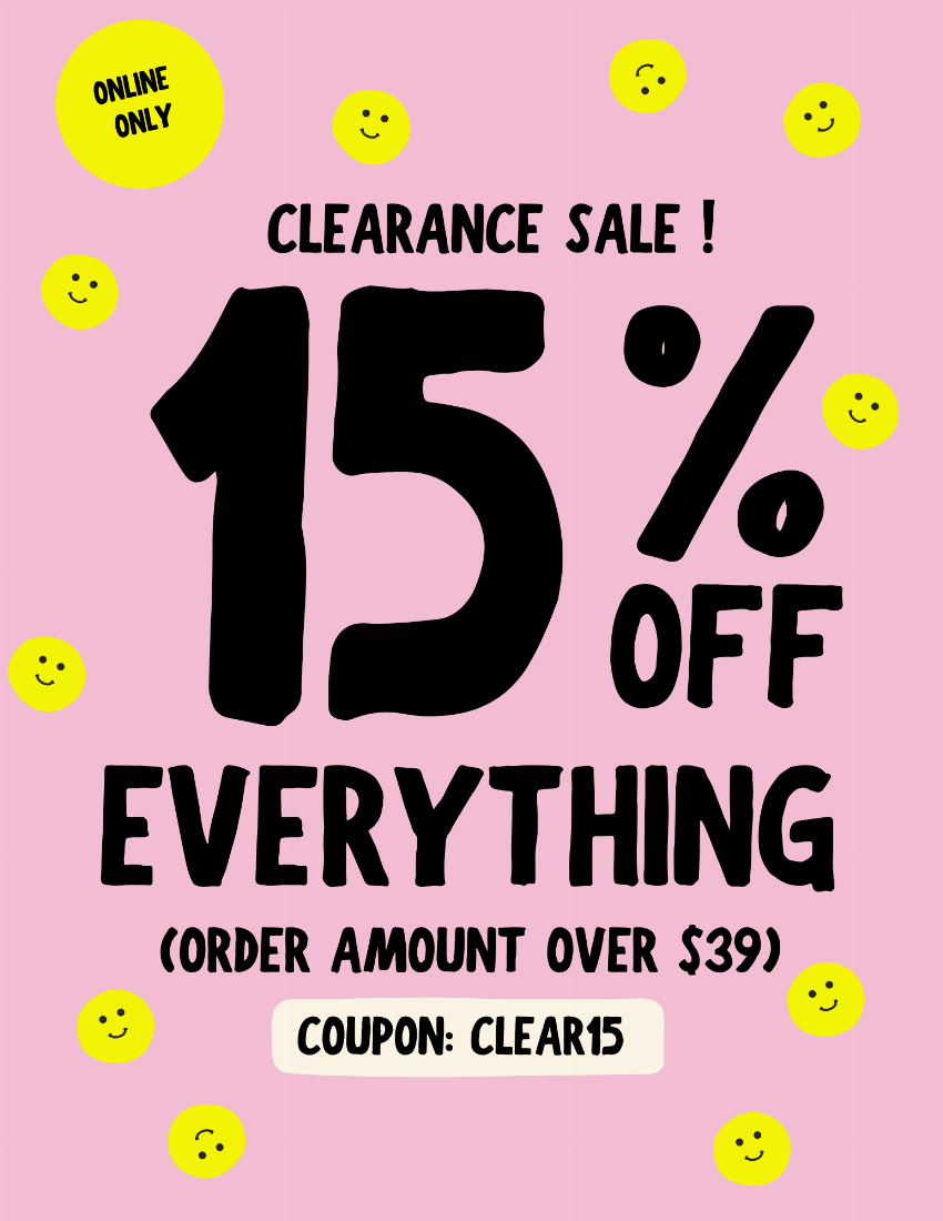 Discount code for Clearance Sale at Inlovearts