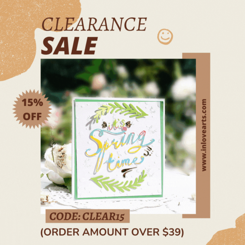 Discount code for February Clearance Sale at Inlovearts