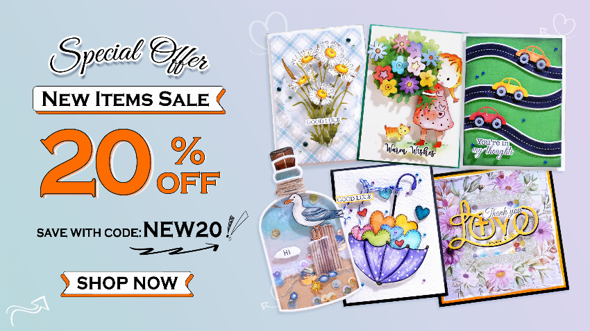 Discount code for New Items Deal 20% discount at Inlovearts