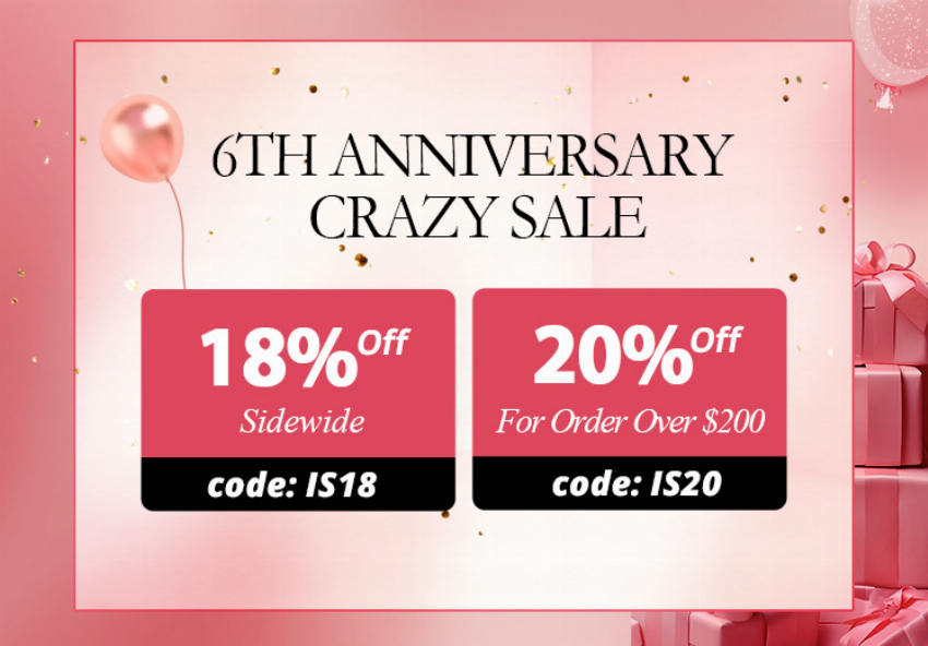 Discount code for 20% discount For Order Over 200 at Ishow Hair