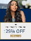 Discount code for 25% discount Deal at Ishow Hair