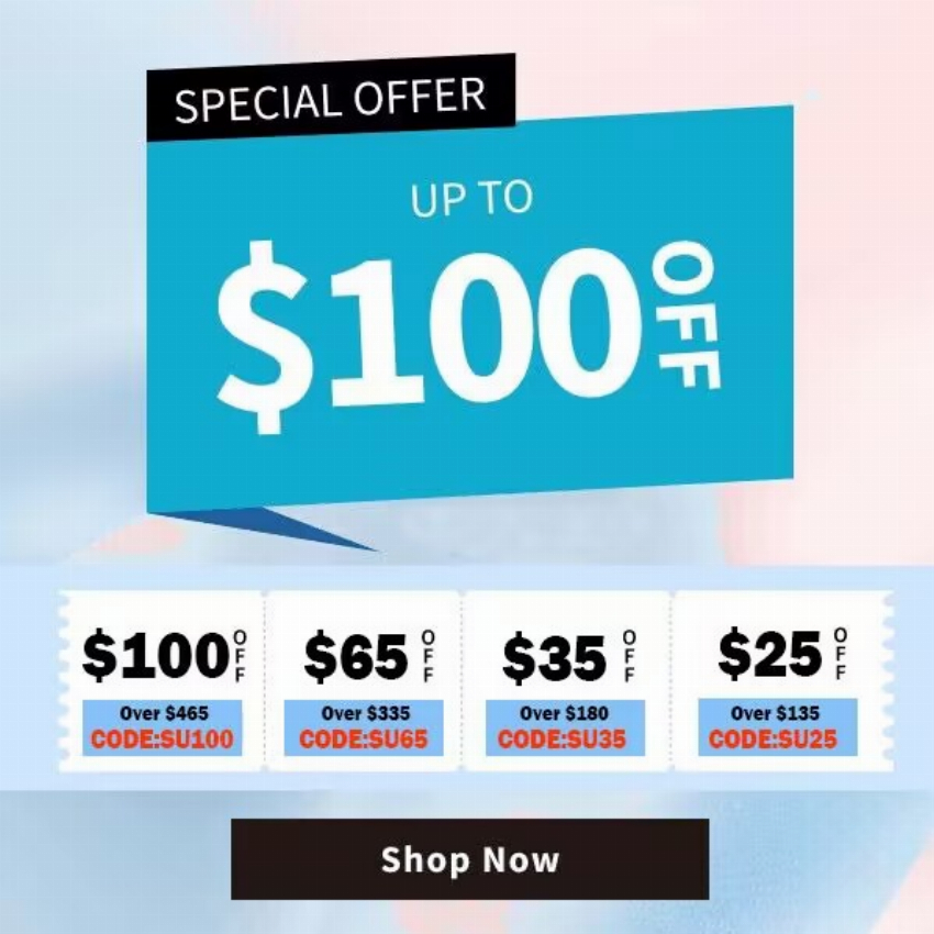 Discount code for 100 Off For Order Over 465 at Ishow Hair