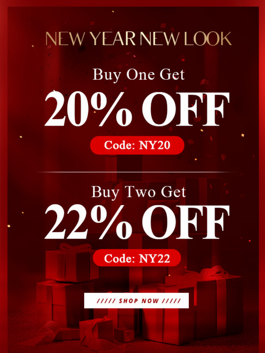 Discount code for New Year 20% discount at Ishow Hair