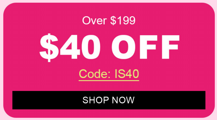 Discount code for New Year Sale 40 Off at Ishow Hair