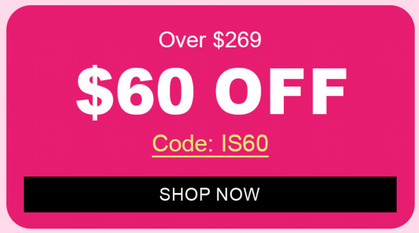 Discount code for New Year Sale 60 Off at Ishow Hair