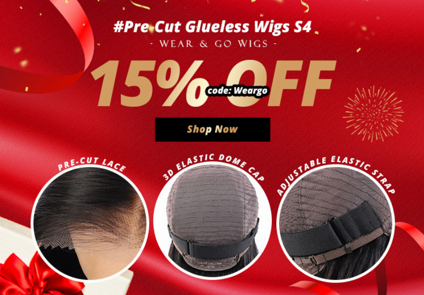 Discount code for Pre Cut Glueless Wigs S4-15% discount at Ishow Hair