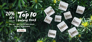 Discount code for Top 10 Oolong Tea Sampler Explore Chinese Oolong with 20% discount at iTeaworld
