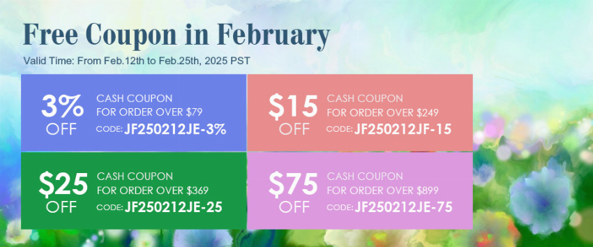 Discount code for Free Cash Coupons in February at jewelryandfindings