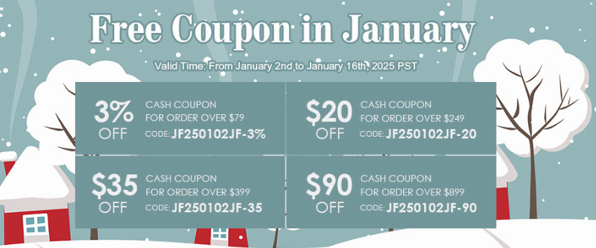 Discount code for Free Cash Coupons in January at jewelryandfindings
