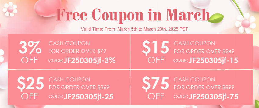 Discount code for Free Cash Coupons in March at jewelryandfindings