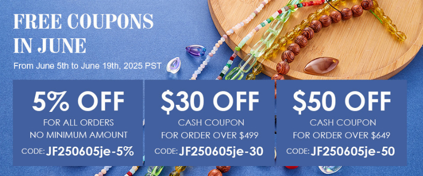 Discount code for Jewelry Beads Big Sale at jewelryandfindings