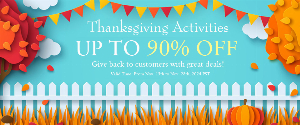 Discount code for Thanksgiving Activities UP TO 90% discount at jewelryandfindings