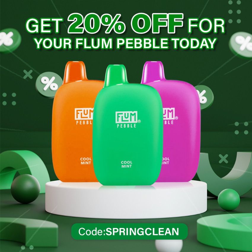 Discount code for 20% discount 13 99 Flum Pebble Rechargeable Disposable Vape Kit at Joyetech Eleaf A