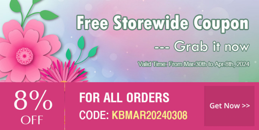 Discount code for 8% discount storewide coupon code at Kbeads