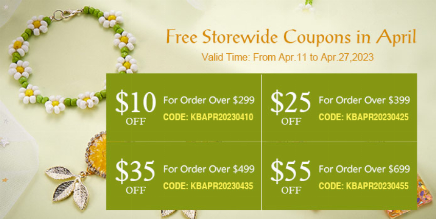 Discount code for 10 off 299 storewide coupon code at Kbeads