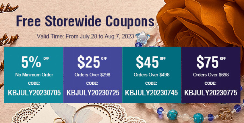 Discount code for 25 off 298 storewide coupon code at Kbeads