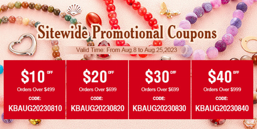 Discount code for 30 off 899 storewide coupon code at Kbeads