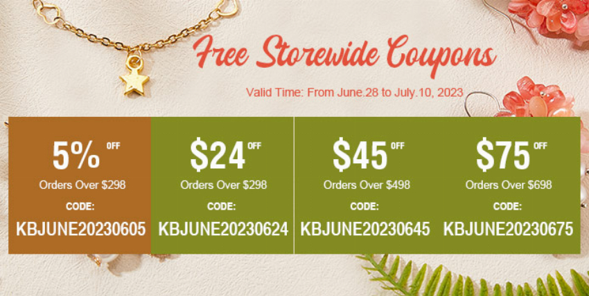 Discount code for 45 off 498 storewide coupon code at Kbeads