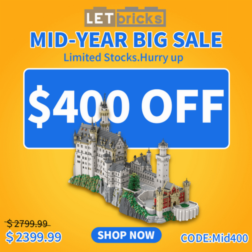 Discount code for MId Year Big Sale Get Up To 400 OFF at Letbricks