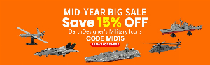 Discount code for Mid Year Sale on Militry Icon Bricks at Letbricks