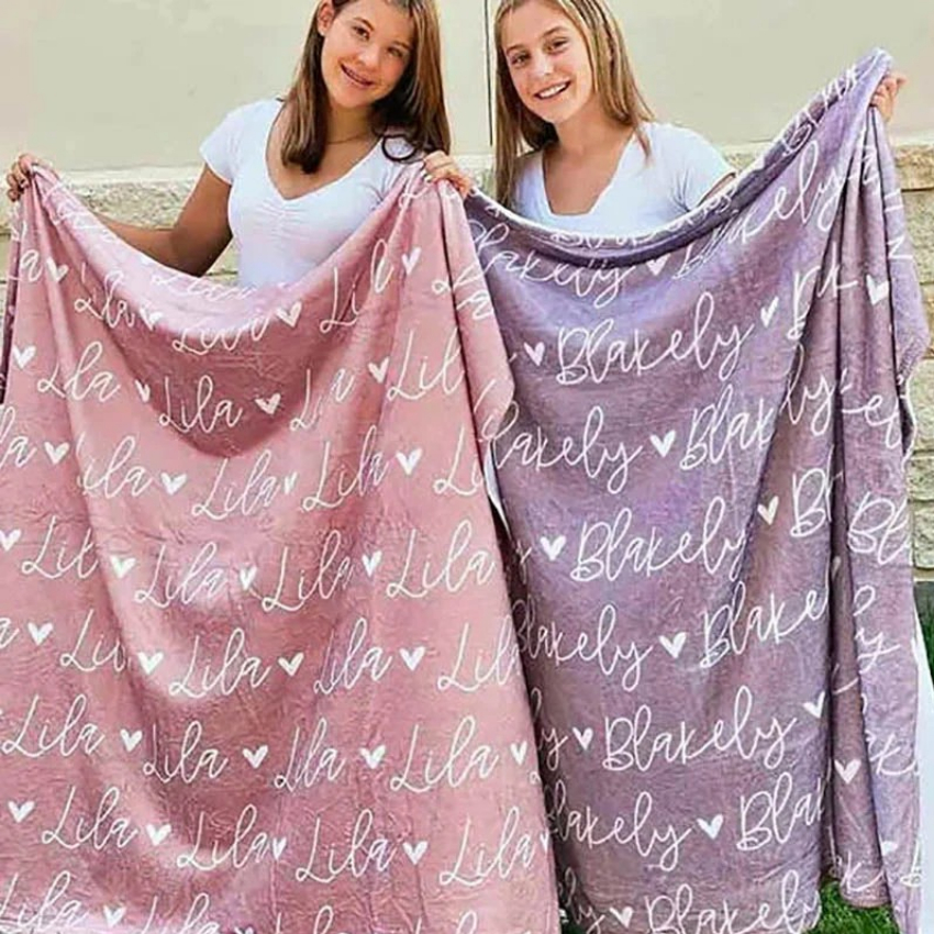 Discount code for 50% discount Lofaris 30x40 Personalized Name Blanket Gift 13 Various Colors Free Shipping at Lofarisbackdrop