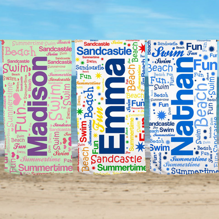 Discount code for Lofaris 30x60 Personalized Name Beach Towel 50% discount - as low as 9 99 Custom Design Available Various Colors at Lofarisbackdrop