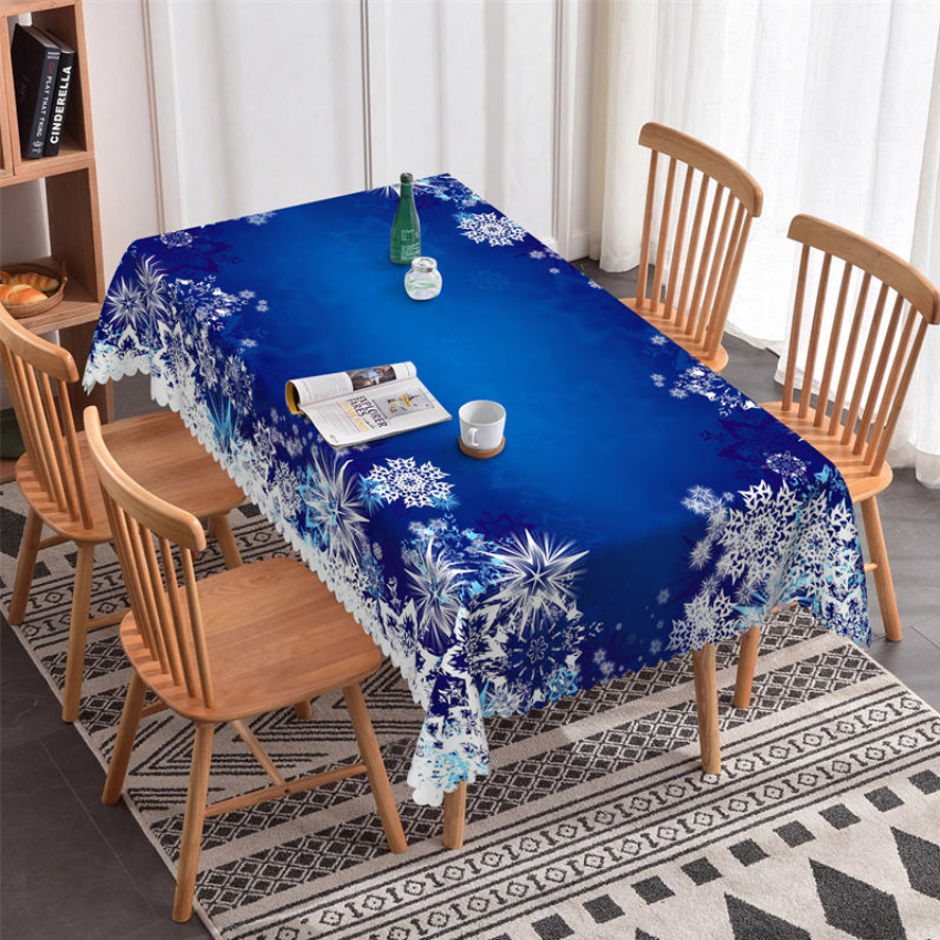 Discount code for Lofaris Winter Snow Rectangle Tablecloth 50% discount 15 for Family Free Shipping at Lofarisbackdrop