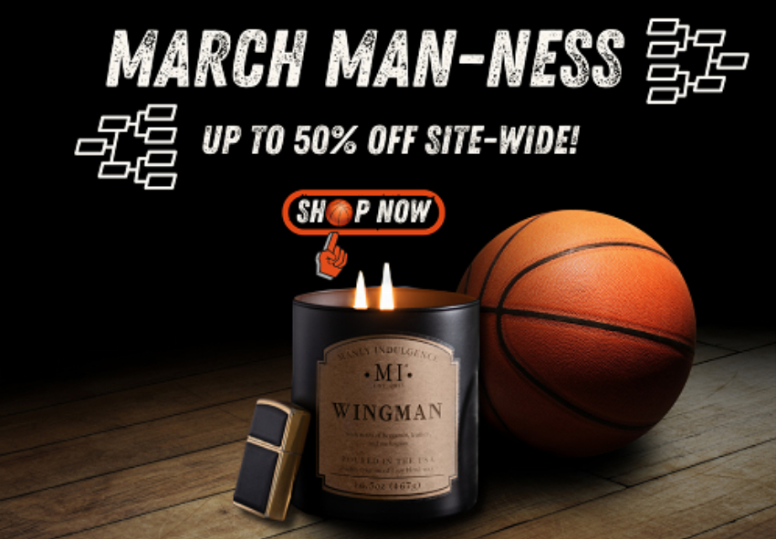 Discount code for Manly Indulgence Candles Up to 50% discount Sitewide at Manly Indulgence