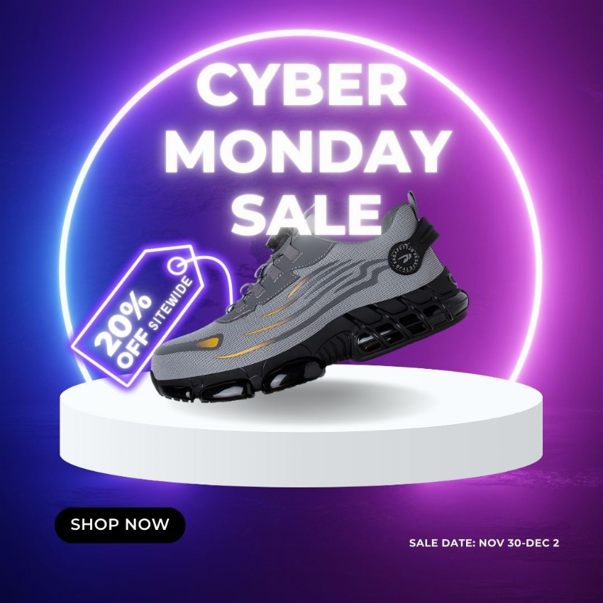 Discount code for Cyber monday sale - 20% discount sitewide at Maven Safety Shoes