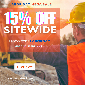 Discount code for LABOR DAY MEGA SALE - 15% discount SITEWIDE at Maven Safety Shoes