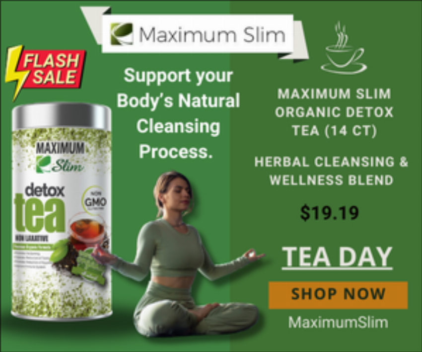 Discount code for Flash Sale on Detox Tea at Maximum Slim