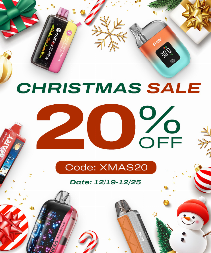 Discount code for christmas early sale 20% discount at mistvapor at mistvapor